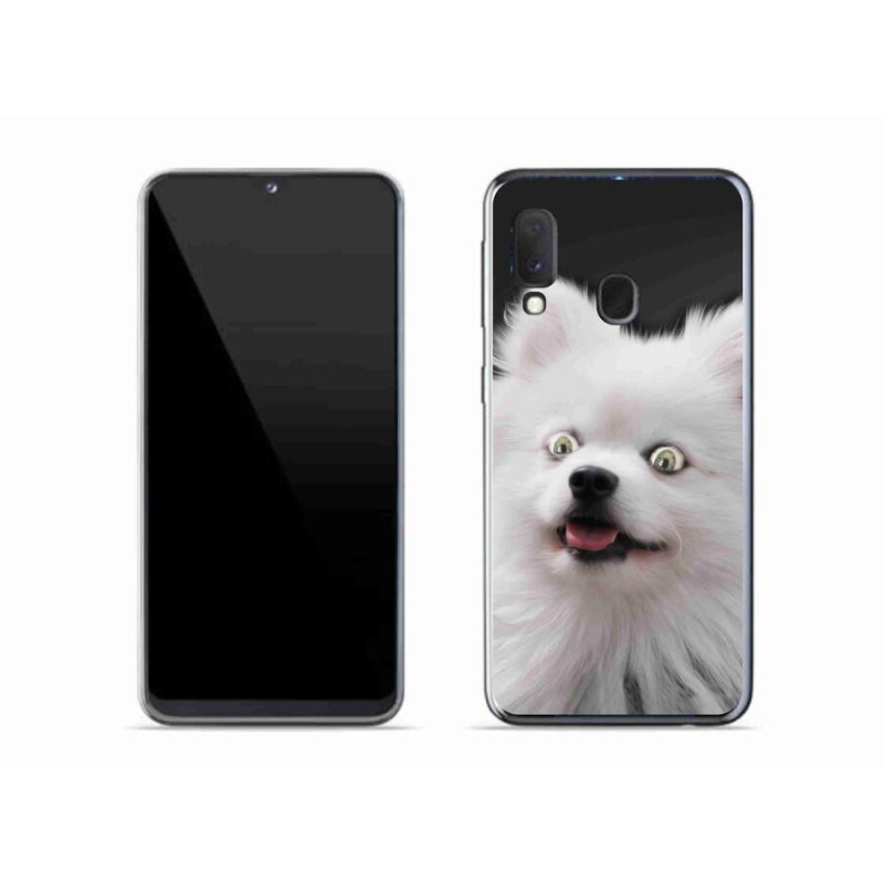 Zselés borítás mmCase Samsung Galaxy A20e készülékhez - fehér tüske