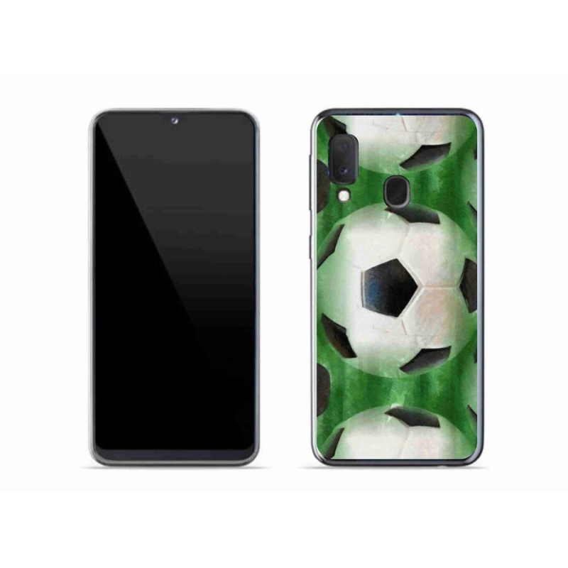 Gél borítás mmCase a mobil Samsung Galaxy A20e - focilabda