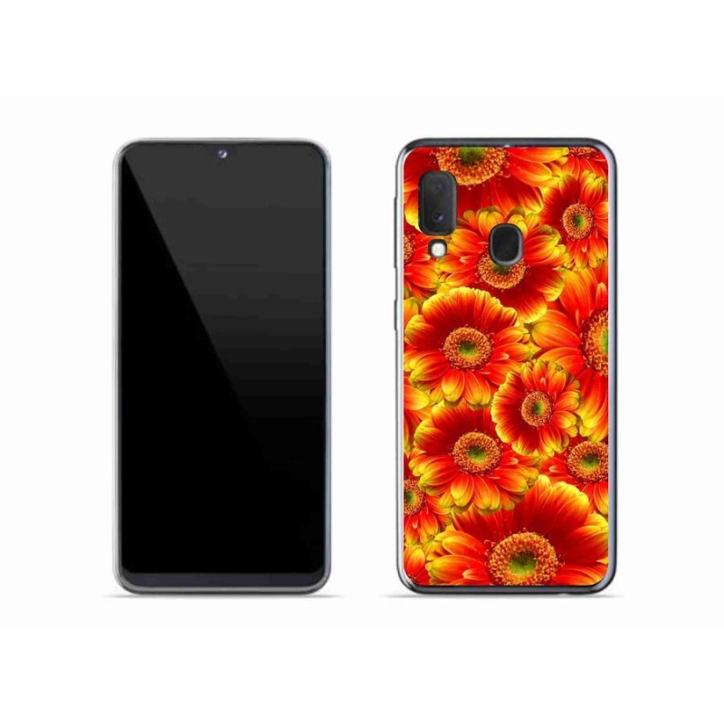 Zselés borítás mmCase Samsung Galaxy A20e készülékhez - gerbera 1