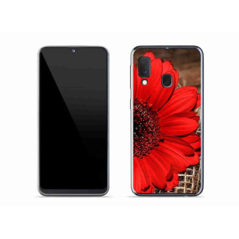 Gél borítás mmCase Samsung Galaxy A20e készülékhez - gerbera
