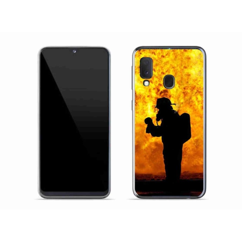 Gél borítás mmCase Samsung Galaxy A20e készülékhez - tűzoltó