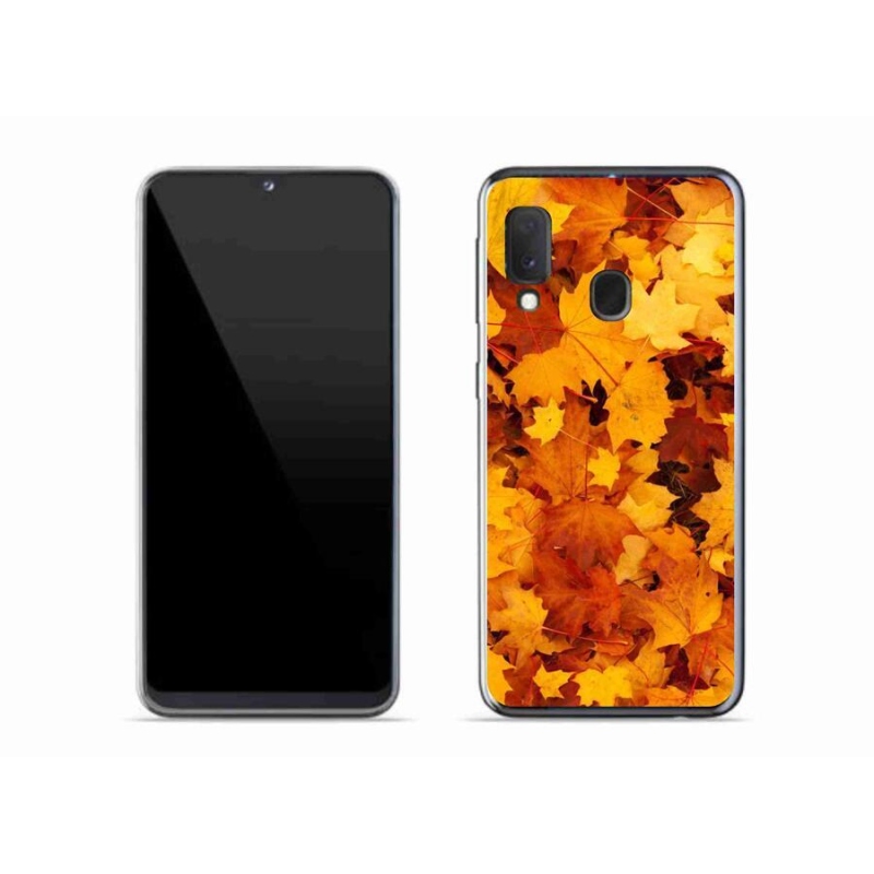 Gél borítás mmCase Samsung Galaxy A20e készülékhez - juharlevelek