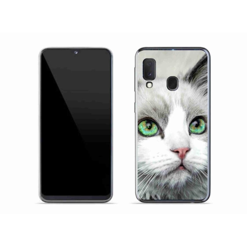 Gél borítás mmCase Samsung Galaxy A20e készülékhez - macskaszem