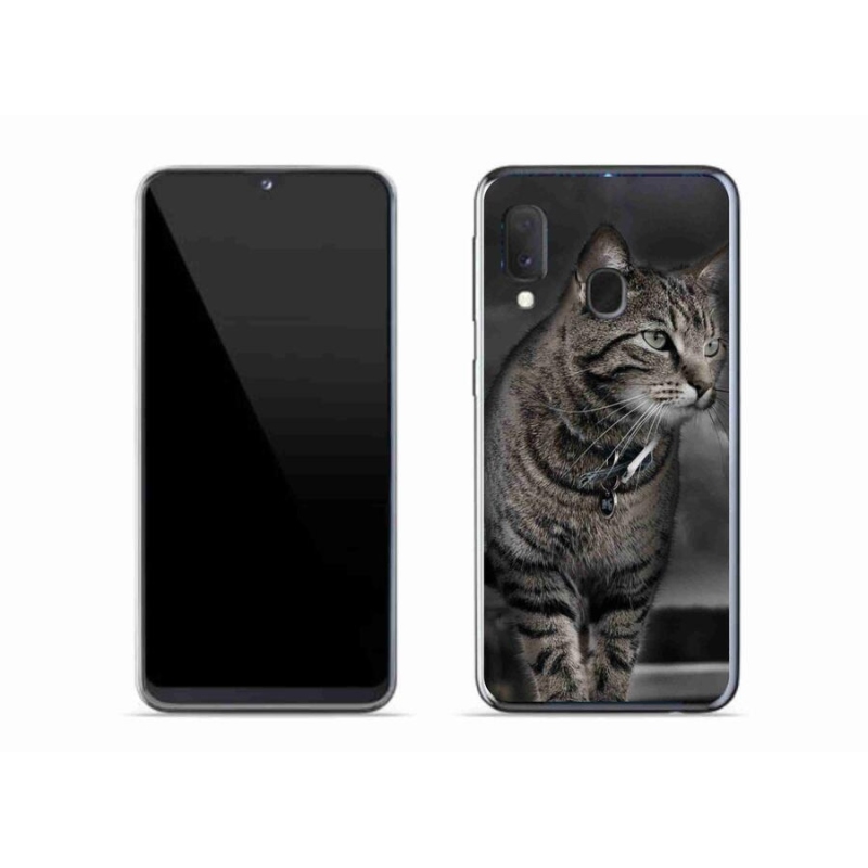 Zselés borítás mmCase Samsung Galaxy A20e készülékhez - macska