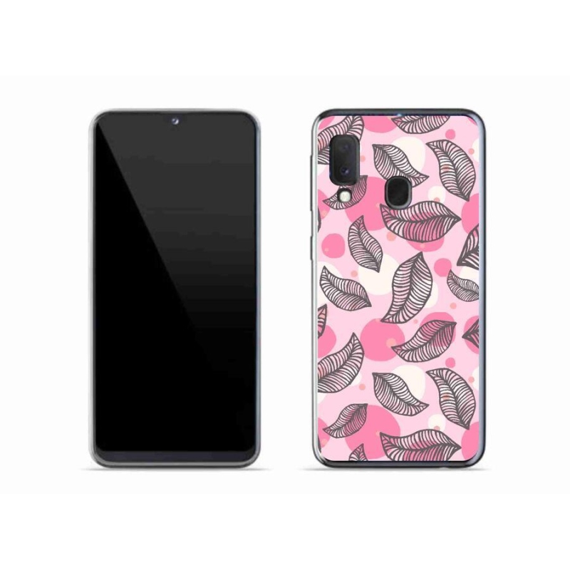 Gél borítás mmCase Samsung Galaxy A20e készülékhez - rajzfilmes hulló levelek