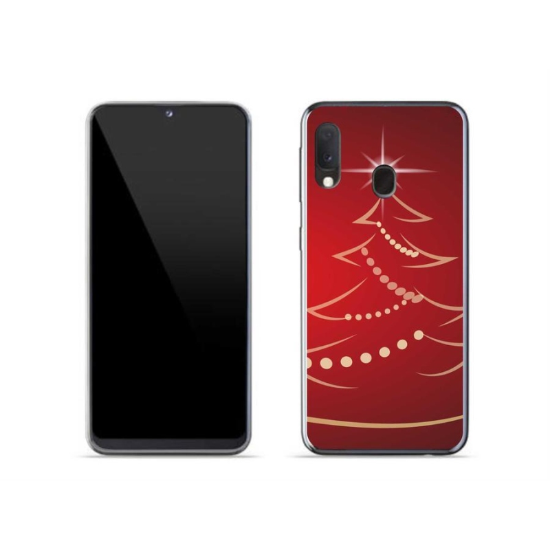 Gél borítás mmCase Samsung Galaxy A20e készülékhez - karácsonyfa karikatúra
