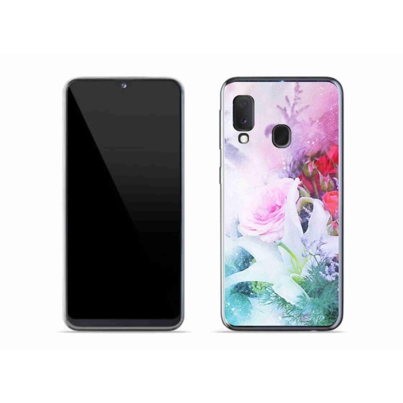 Gél borítás mmCase Samsung Galaxy A20e - virágok 4