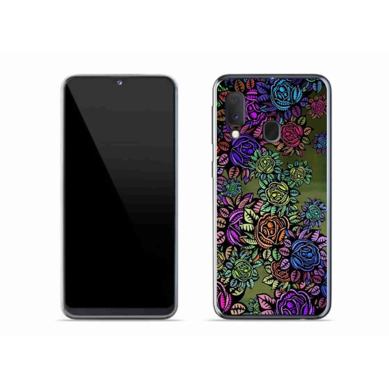 Gél borító mmCase Samsung Galaxy A20e - virágok 6
