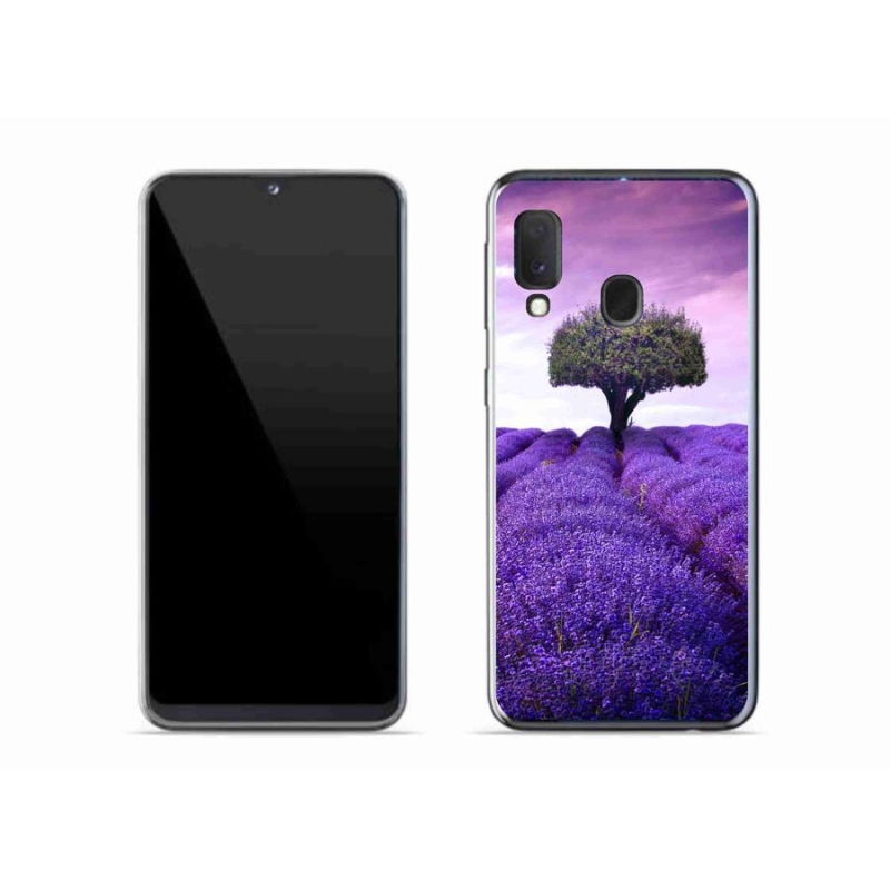 Gél védőhuzat mmCase Samsung Galaxy A20e készülékhez - levendula rét