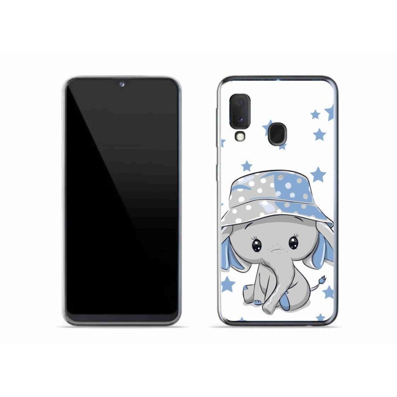 Zselés borítás mmCase Samsung Galaxy A20e készülékhez - kék elefánt