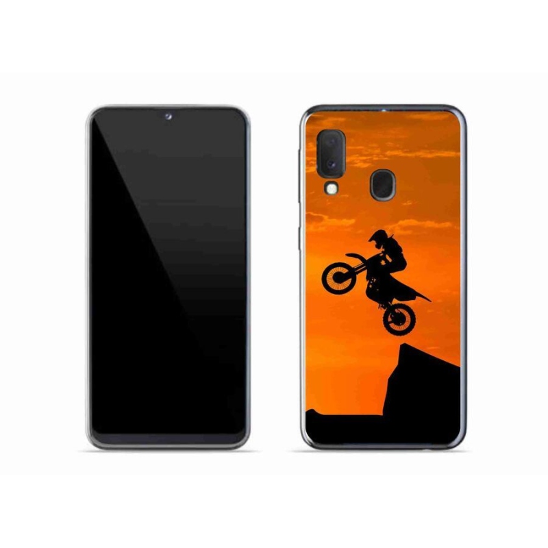 Gél borítás mmCase Samsung Galaxy A20e készülékhez - motocross