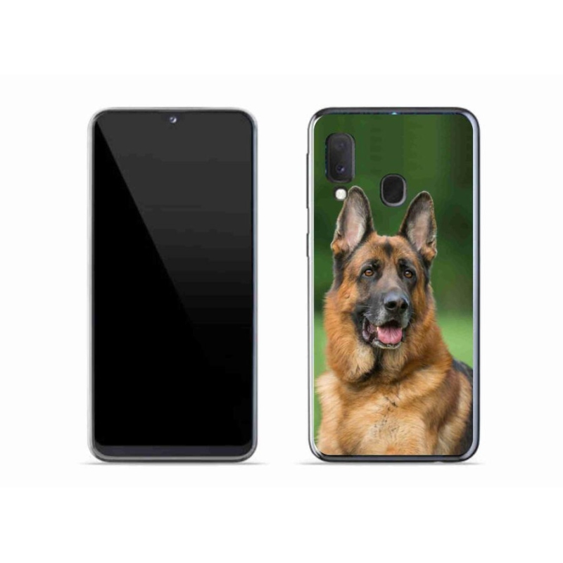 Zselés borítás mmCase Samsung Galaxy A20e - Német juhászkutya számára