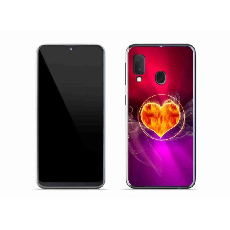 Gél borítás mmCase Samsung Galaxy A20e készülékhez - tűzszív