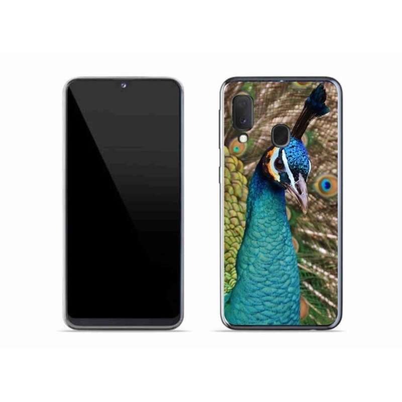 Gél védőhuzat mmCase Samsung Galaxy A20e készülékhez - páva