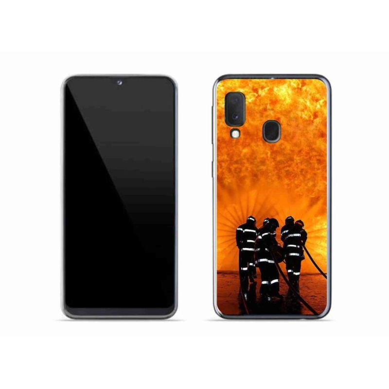 Gél borítás mmCase Samsung Galaxy A20e készülékhez - tűz