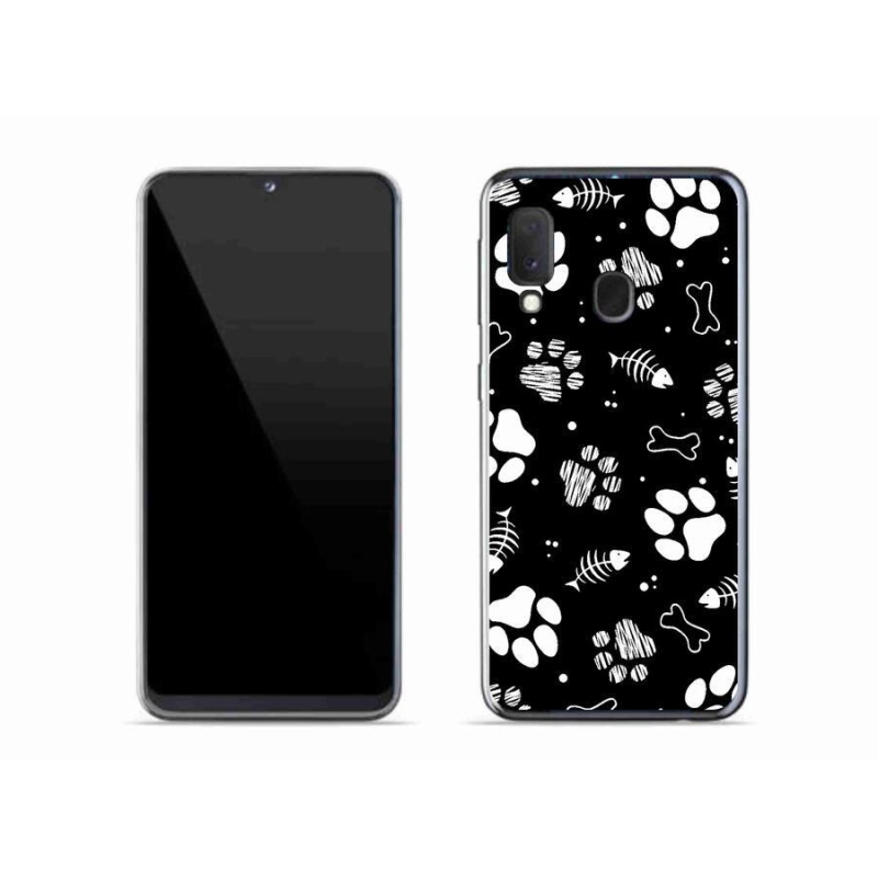 Zselés borítás mmCase Samsung Galaxy A20e készülékhez - kutyamancsok