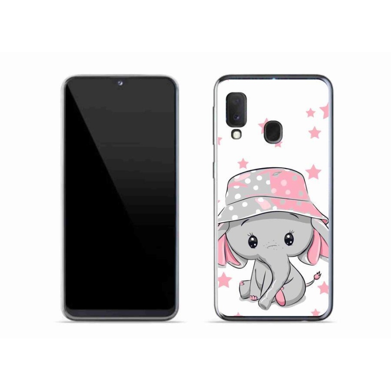 Gél védőhuzat mmCase Samsung Galaxy A20e készülékhez - rózsaszín elefánt
