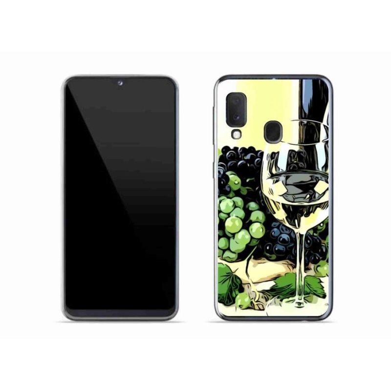 Gél borítás mmCase Samsung Galaxy A20e készülékhez - pohár bor
