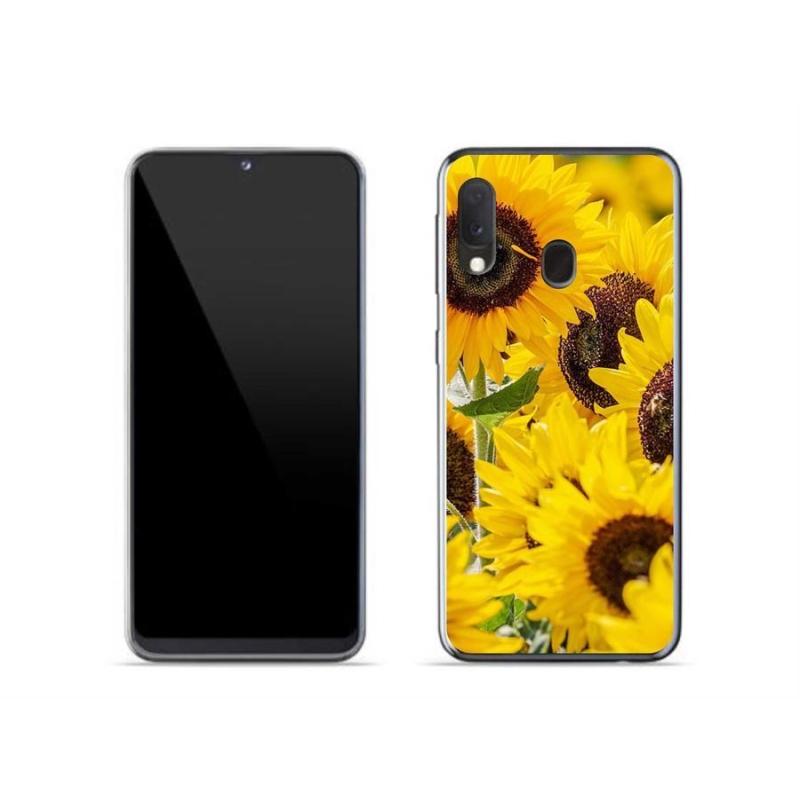 Zselés borítás mmCase Samsung Galaxy A20e készülékhez - Napraforgó