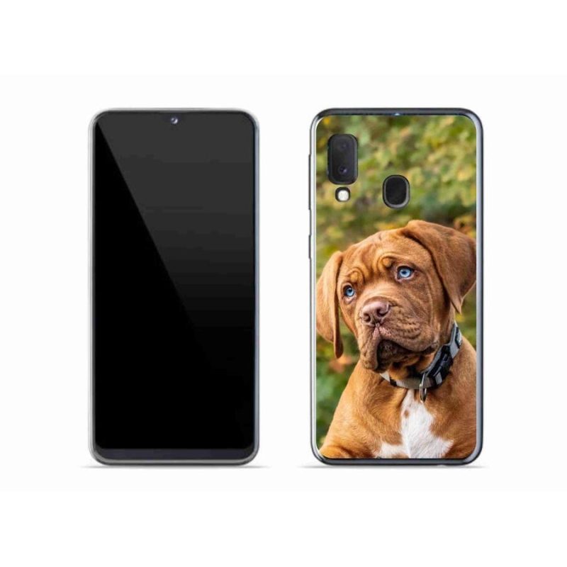 Zselés borítás mmCase Samsung Galaxy A20e - kölyökkutyakékhez