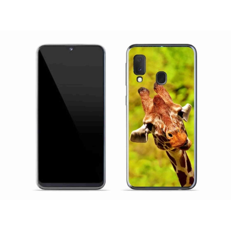 Zselés borítás mmCase Samsung Galaxy A20e készülékhez - zsiráf