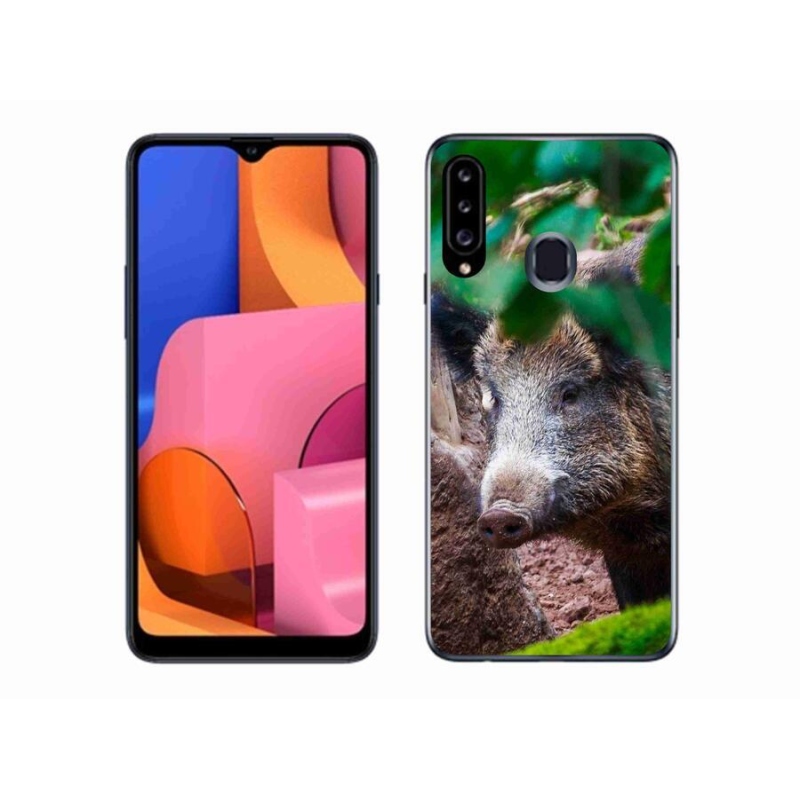 Gél borítás mmCase Samsung Galaxy A20s készülékhez - vaddisznó