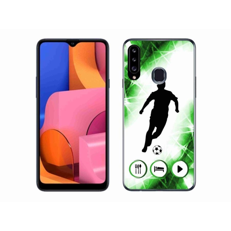 Gél borítás mmCase Samsung Galaxy A20s készülékhez - focista