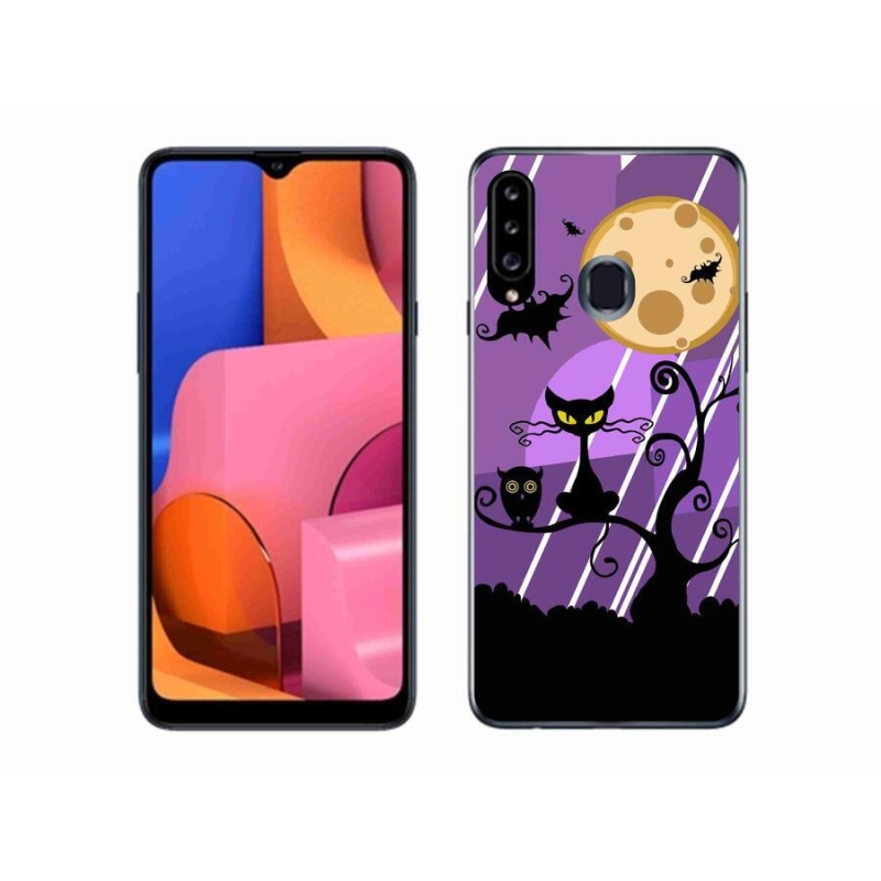 Gél borítás mmCase Samsung Galaxy A20s készülékhez - halloween