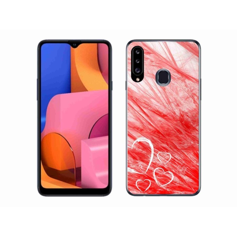 Zselés borítás mmCase Samsung Galaxy A20s készülékhez - szív