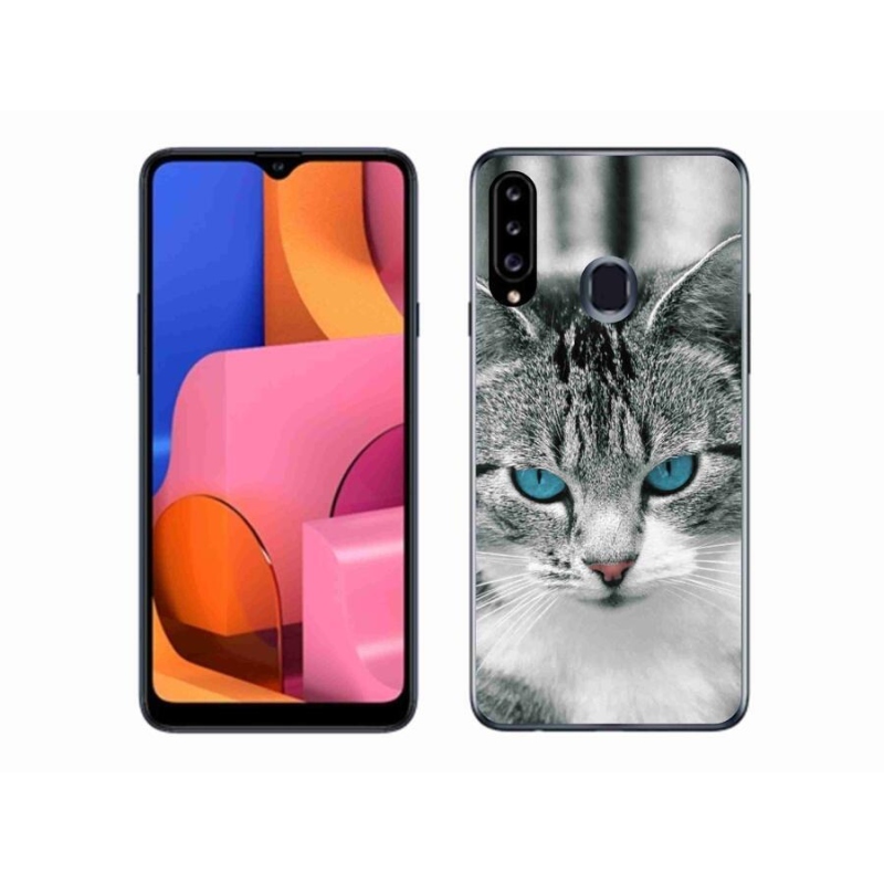 Zselés borítás mmCase Samsung Galaxy A20S - macskaszem 1