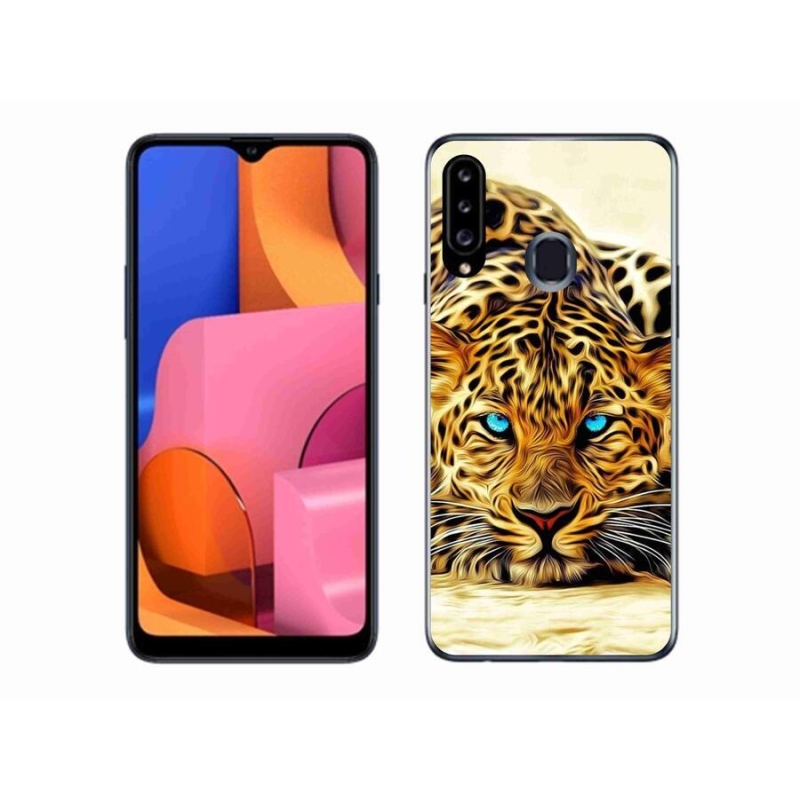 Gél borítás mmCase Samsung Galaxy A20s készülékhez - rajzfilm tigris