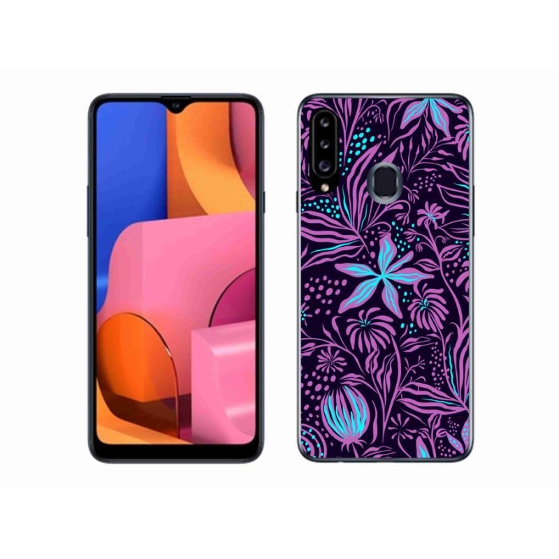 Gél borítás mmCase Samsung Galaxy A20S - virágok 2