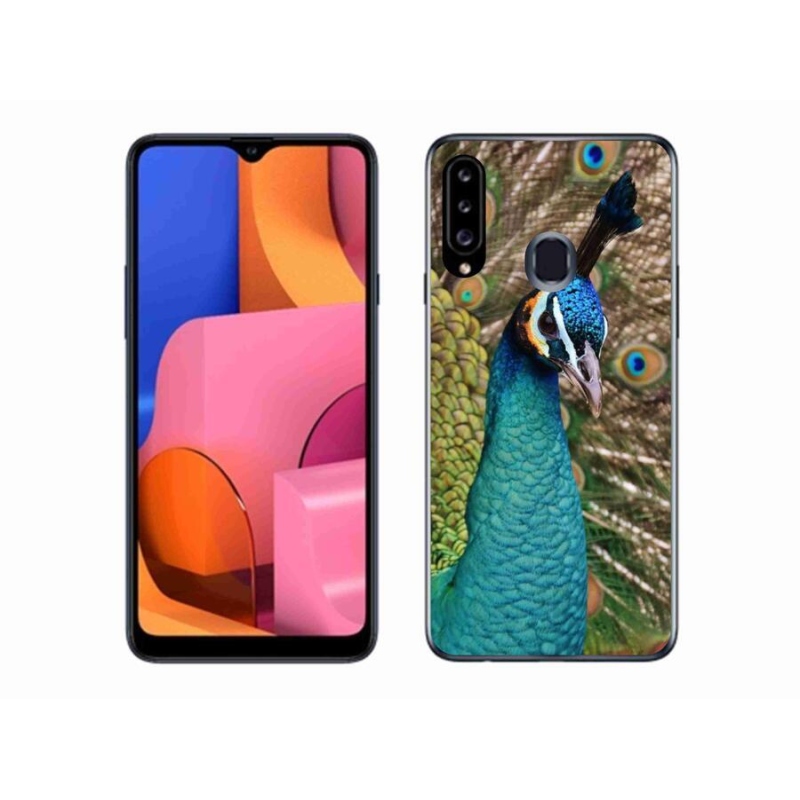 Gél védőhuzat mmCase Samsung Galaxy A20s készülékhez - páva