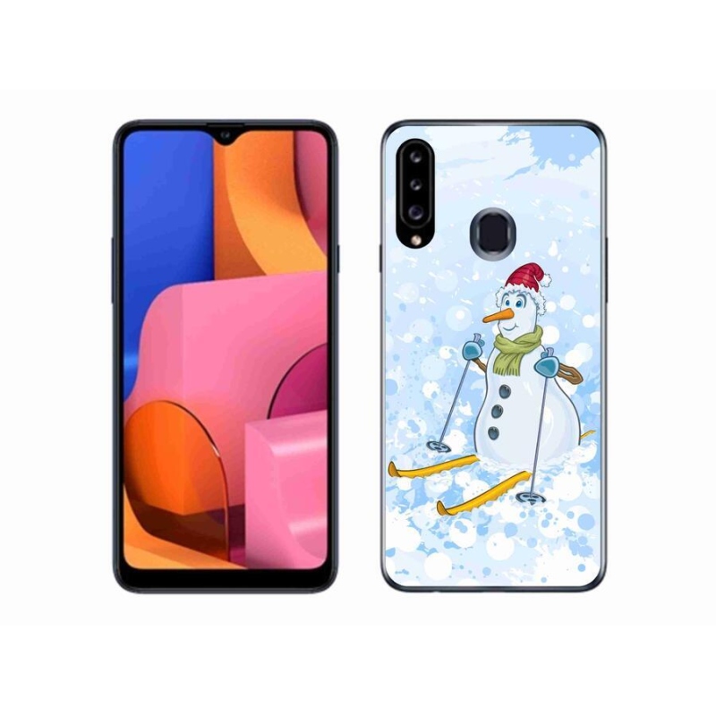 Gél védőhuzat mmCase Samsung Galaxy A20s készülékhez - hóember