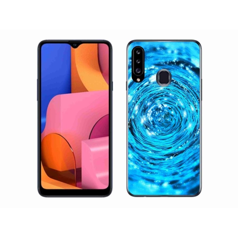 Gél borítás mmCase Samsung Galaxy A20s készülékhez - water vortex