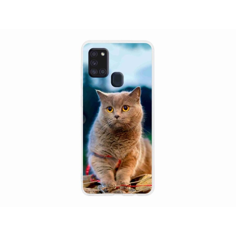 Gél védőhuzat mmCase Samsung Galaxy A21s készülékhez - brit kék 2