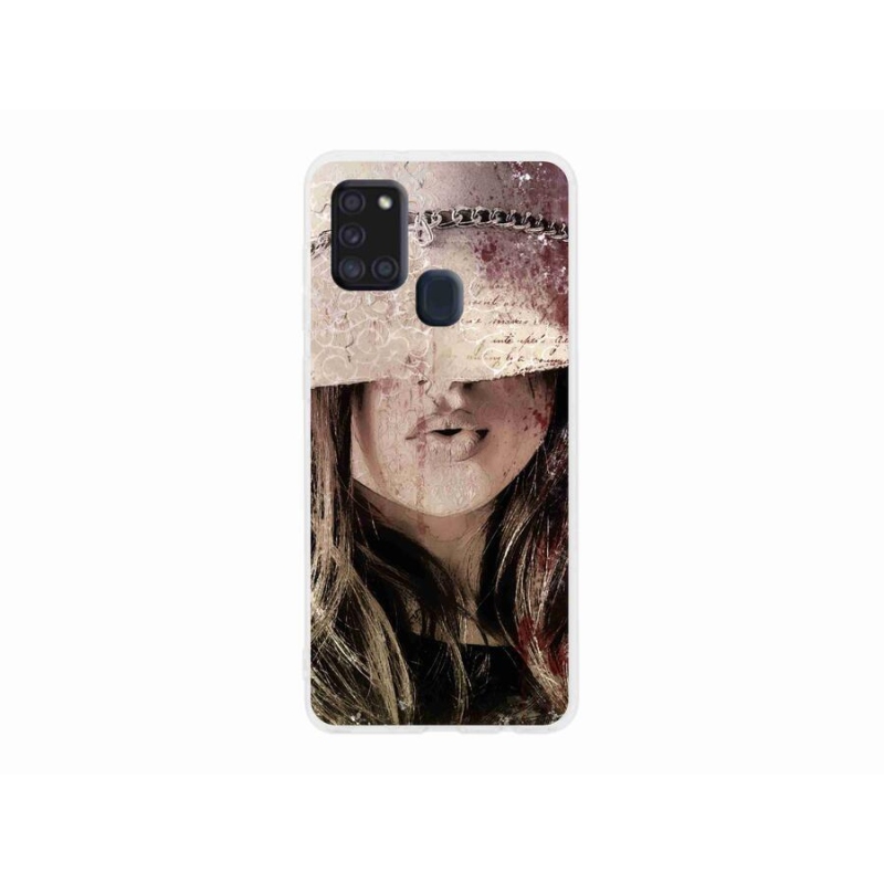 Zselés borítás mmCase Samsung Galaxy A21s készülékhez - lány