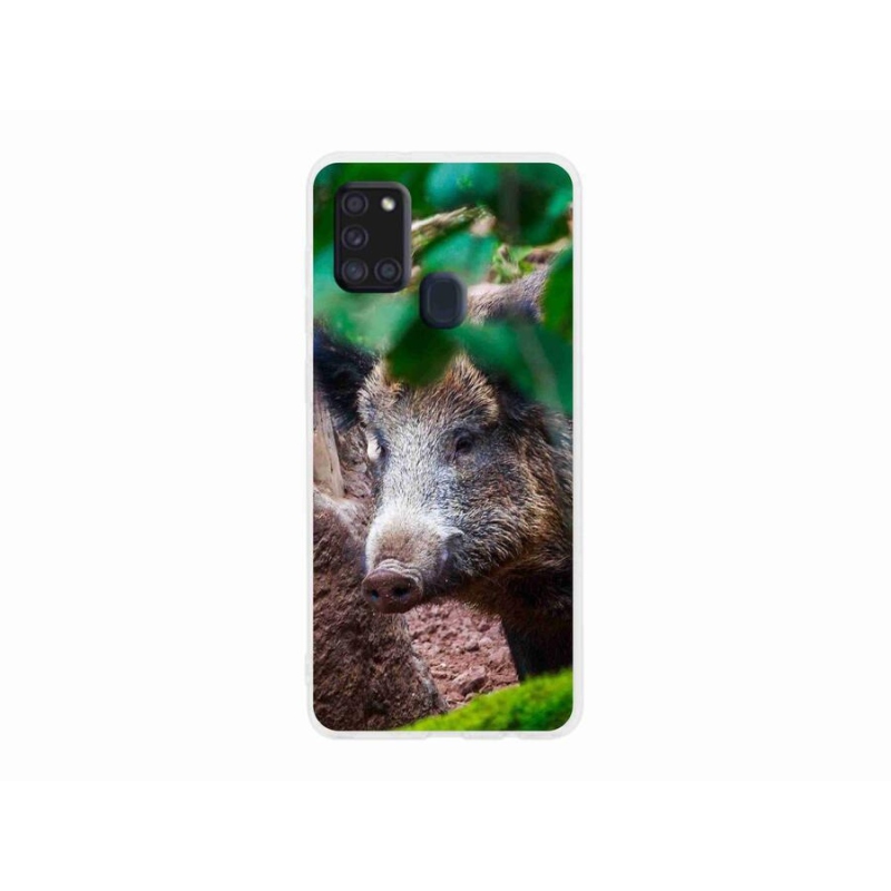 Gél borítás mmCase Samsung Galaxy A21s készülékhez - vaddisznó