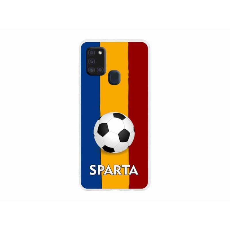 Gél borítás mmCase Samsung Galaxy A21s készülékhez - futball 1