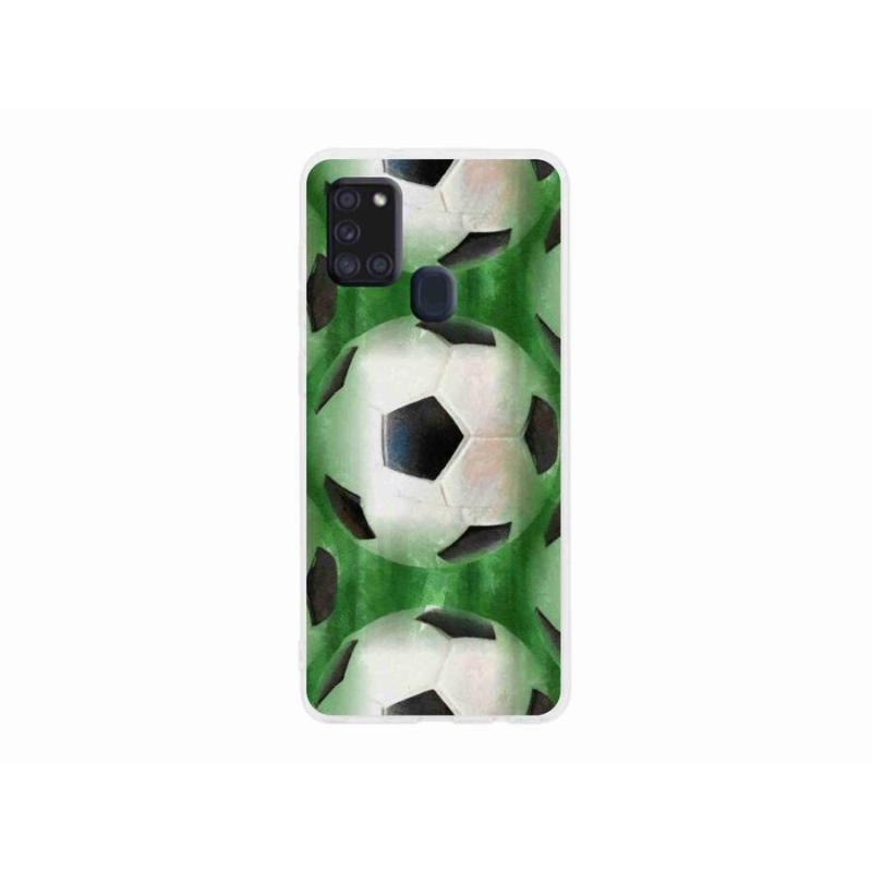 Gél borítás mmCase a mobil Samsung Galaxy A21s - focilabda