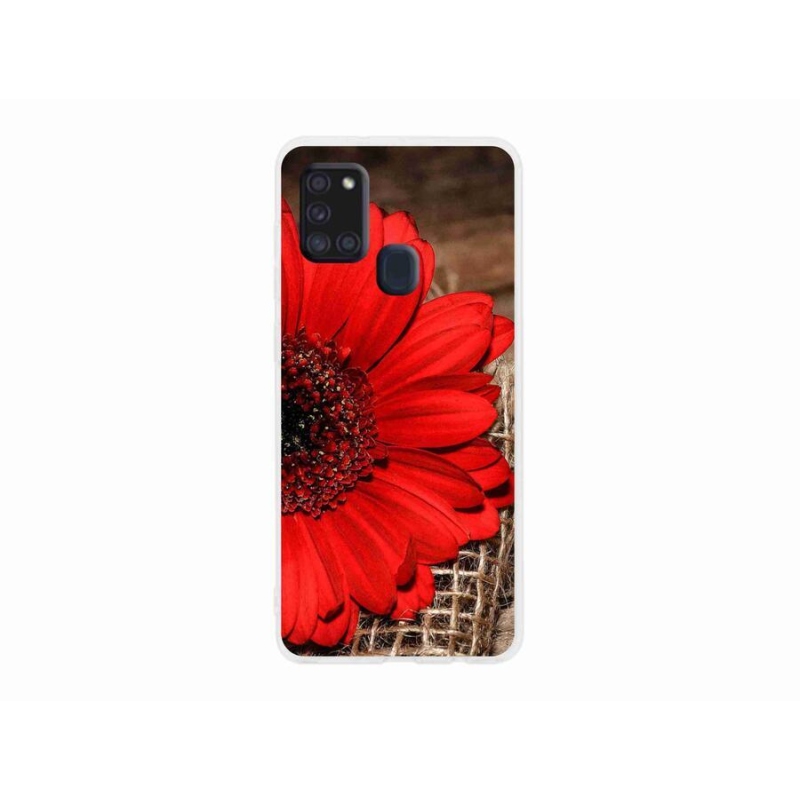 Gél borítás mmCase Samsung Galaxy A21s készülékhez - gerbera