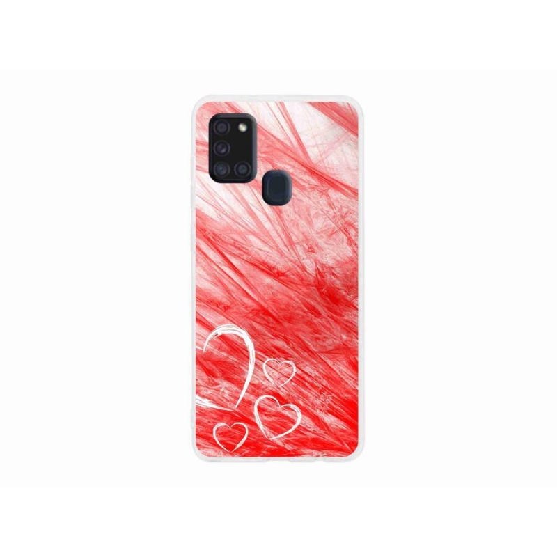 Zselés borítás mmCase Samsung Galaxy A21s készülékhez - szív