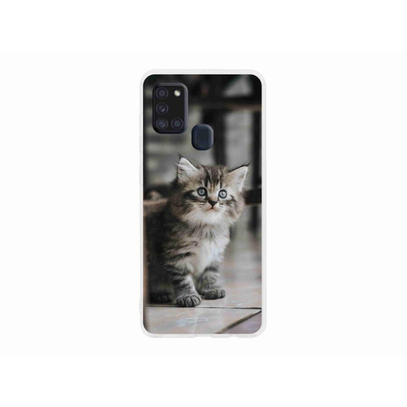 Zselés borítás mmCase Samsung Galaxy A21s készülékhez - cica