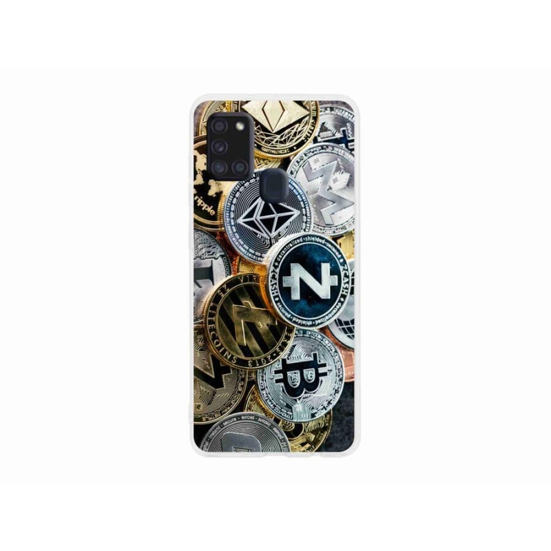 Gél borítás mmCase Samsung Galaxy A21s készülékhez - kriptovaluták