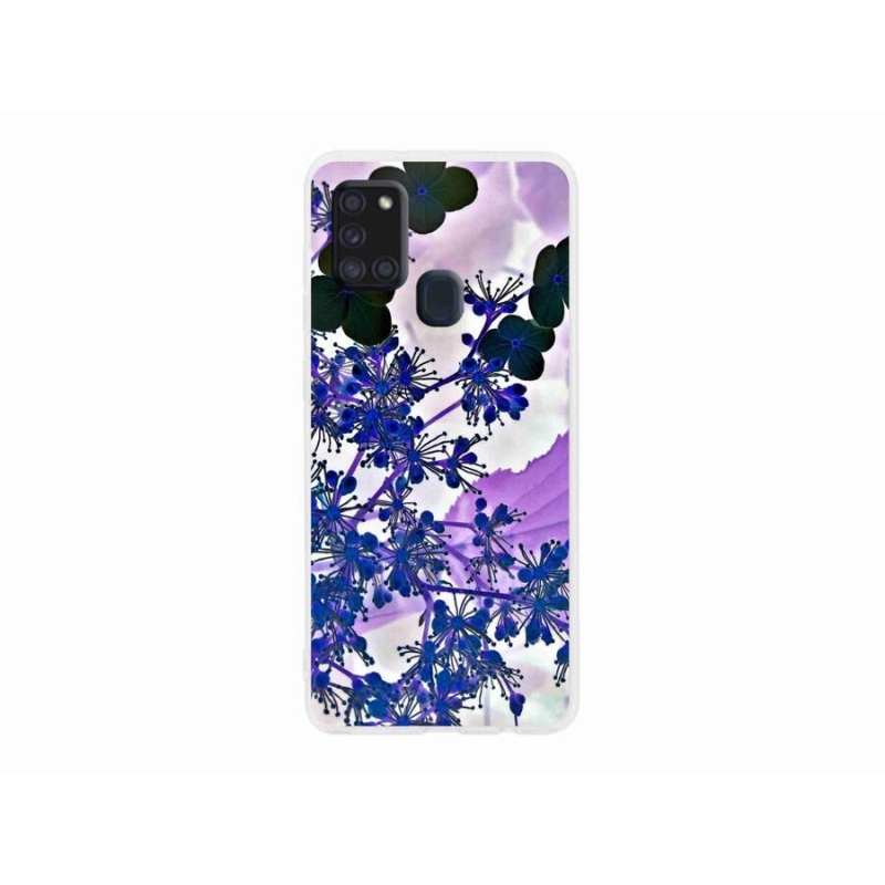 Gél borítás mmCase Samsung Galaxy A21s készülékhez - hortenzia virág