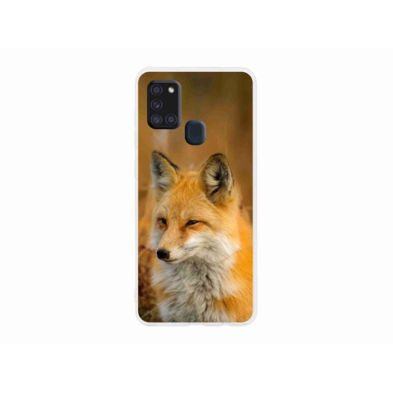 Gél védőhuzat mmCase Samsung Galaxy A21s készülékhez - róka