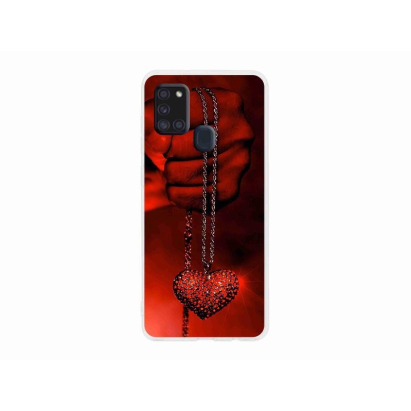 Gél borítás mmCase Samsung Galaxy A21s készülékhez - nyaklánc