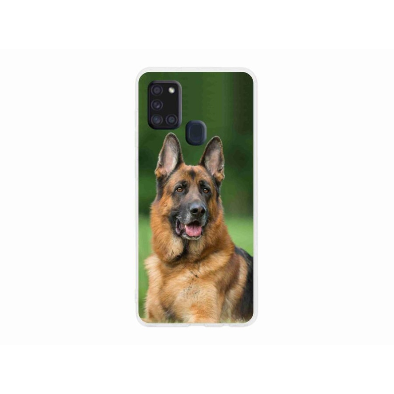 Gél borítás mmCase Samsung Galaxy A21s készülékhez - Német juhászkutya