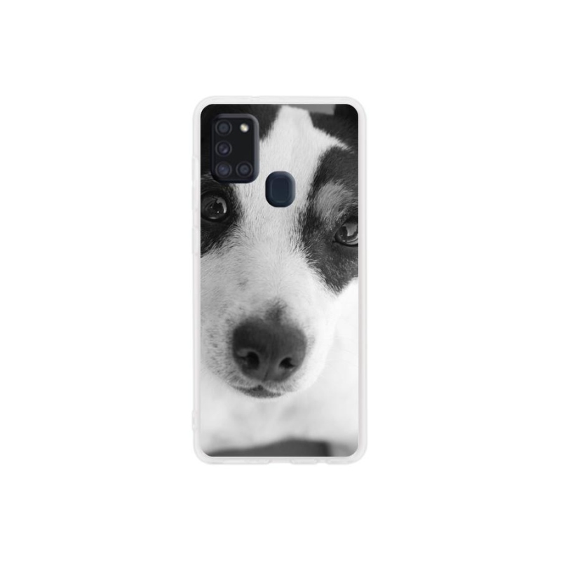 Zselés borítás mmCase Samsung Galaxy A21s készülékhez - kutya