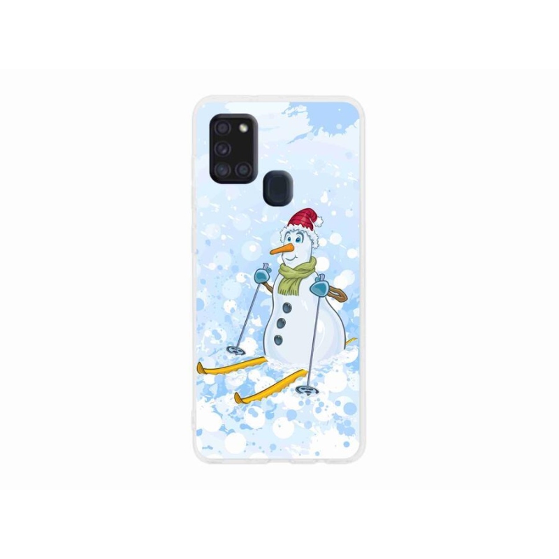 Gél borítás mmCase Samsung Galaxy A21s készülékhez - hóember